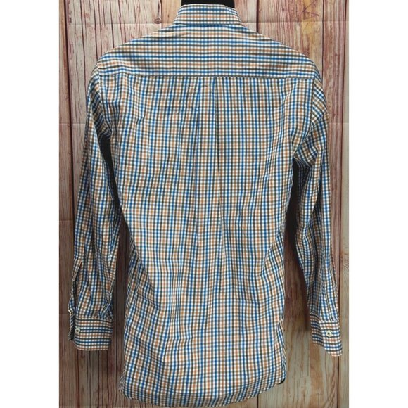 Peter Millar Mens Button-Down Check Dress Shirt Small - Picture 2 of 5